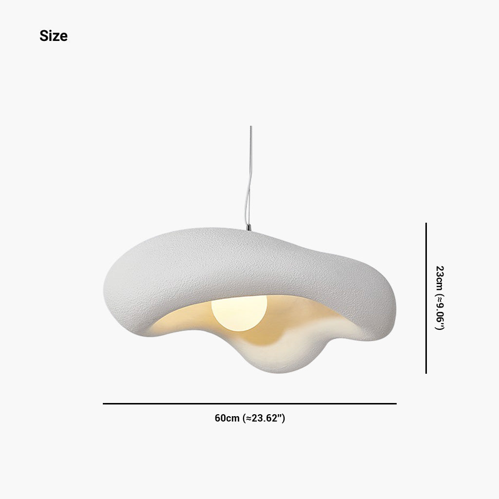 Pendant lamp, light Japanese Wabi-Sabi cream, unique, 4 colors 8