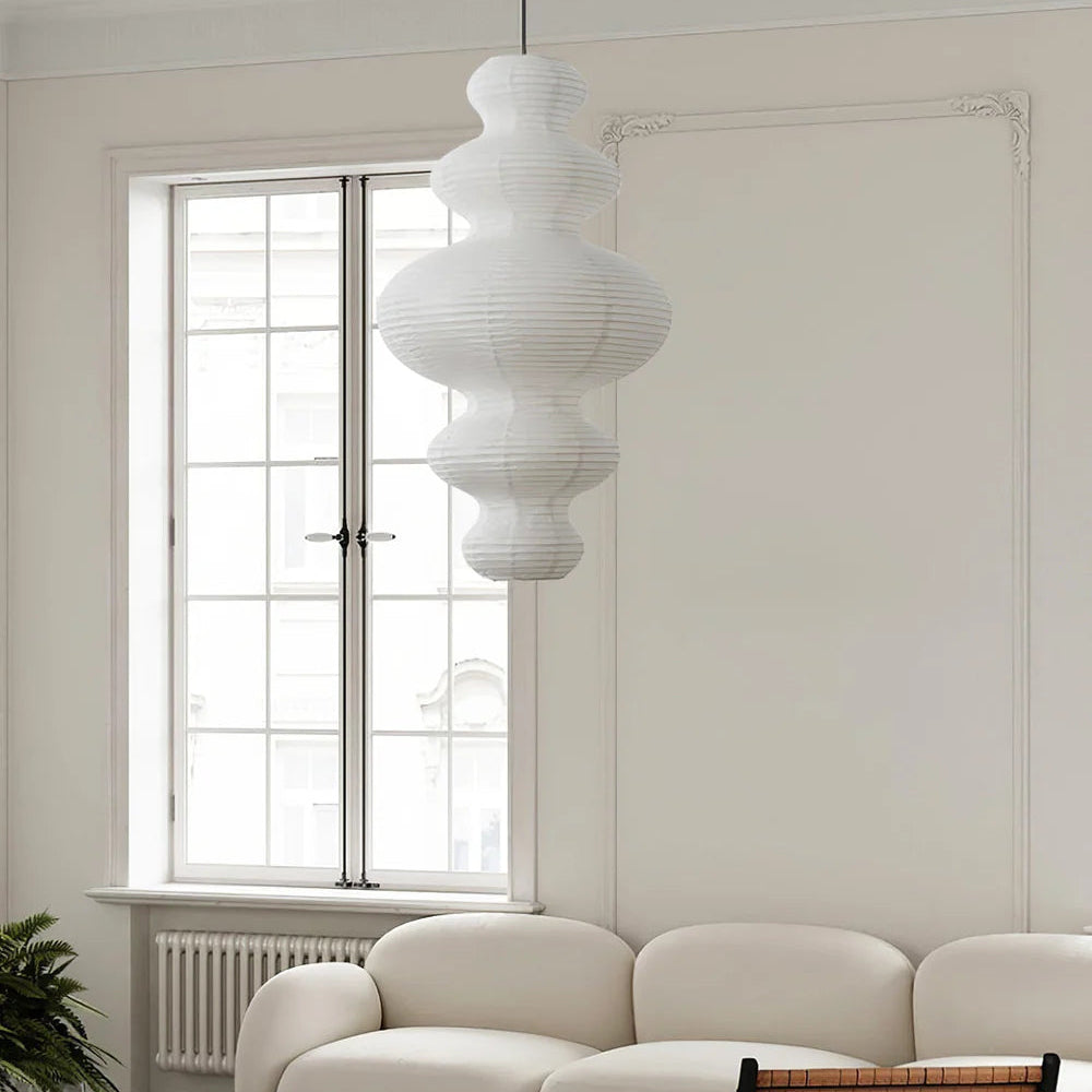 Meiji Rice Paper Japandi Pendant Light 7
