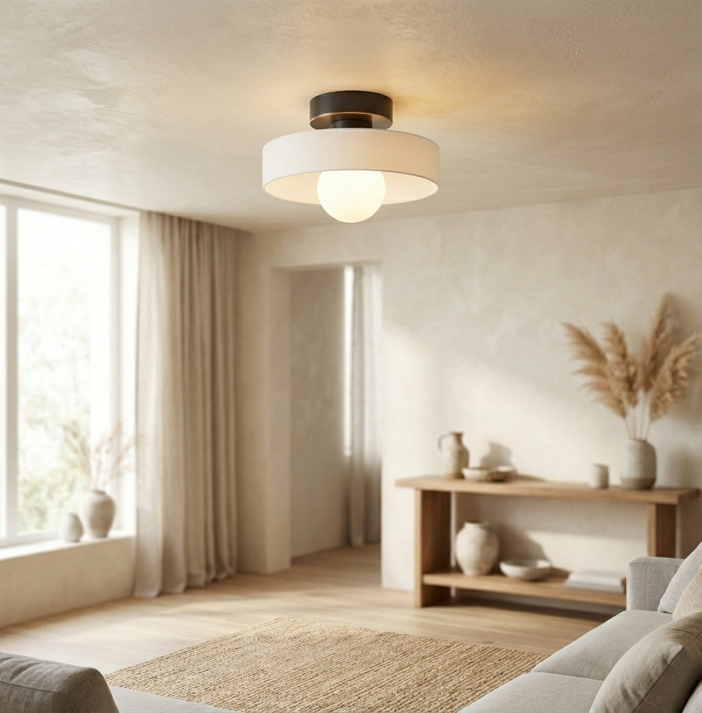 Elara haus Glass LED Ceiling Light - Dimmable