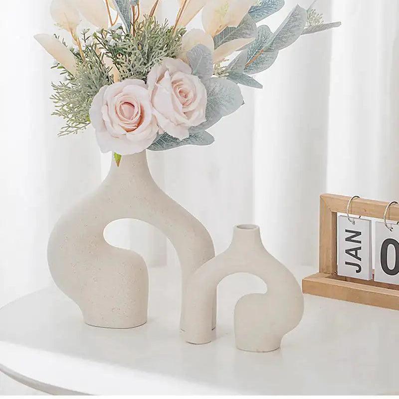 Danish Abstract Double Vase | Ceramic 2