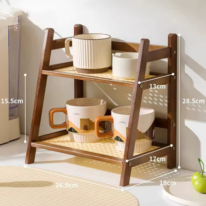 Bamboo Kitchen Organizer | Multi-Purpose Cup & Mug Holder 2