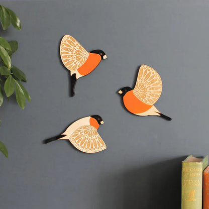 Wooden Bird Wall Decor Set | Living Room 1