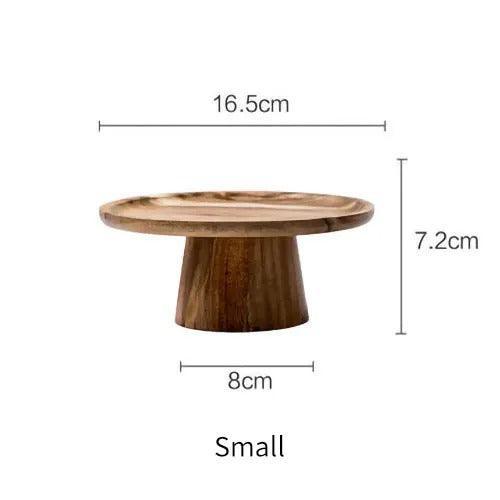 Natural wood decor tray for kitchen utensils in Japanese design style