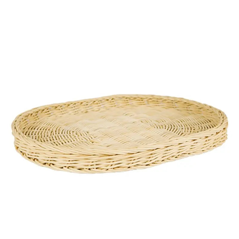 Artisan Bread Wicker Cloche with Dust-Proof Cover and Organizer