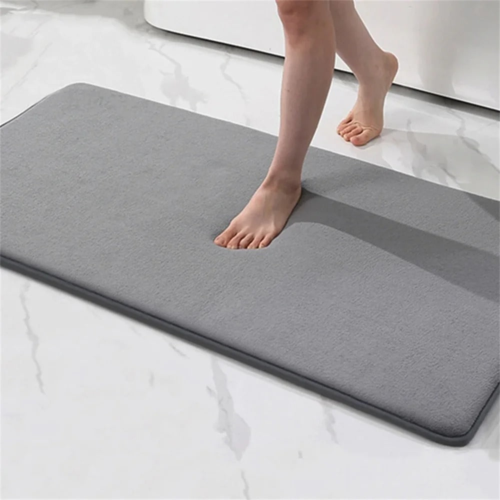 Elara Haus Bath Mat - Velvet Memory Foam Non Slip Bathroom Mats 1
