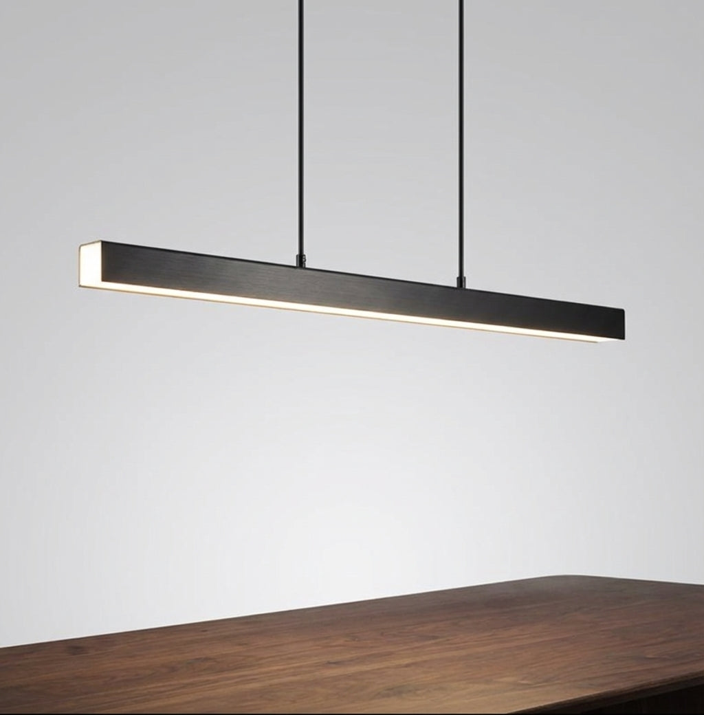 Elara Haus Black Pendant Light - Metal And Acrylic Kitchen Pendant Lighting