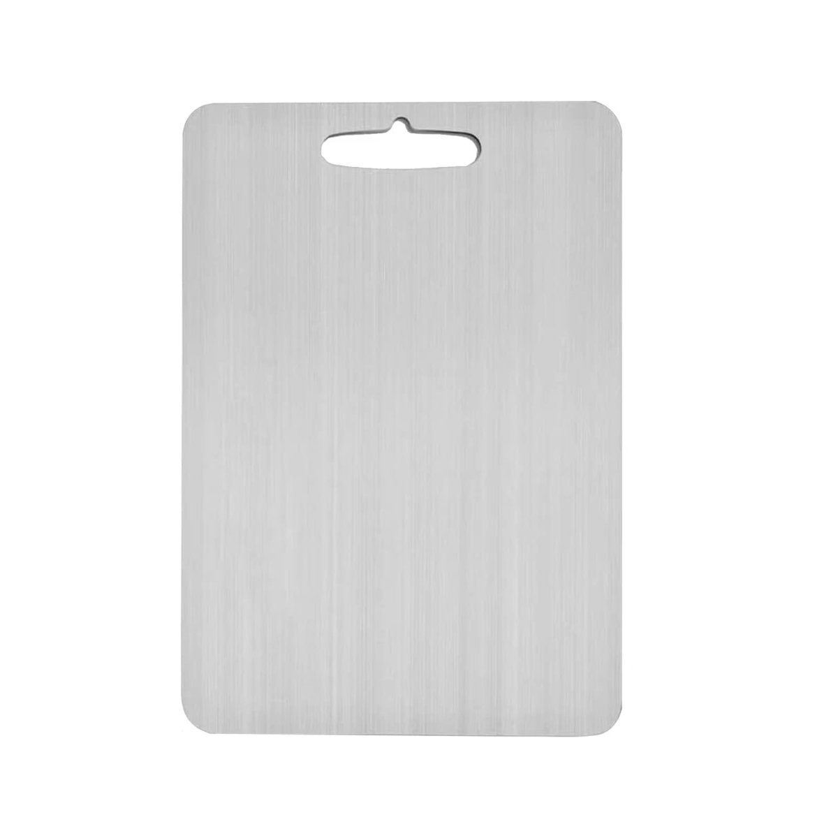 Hygienic titanium chopping board by Elara Haus for food preparation