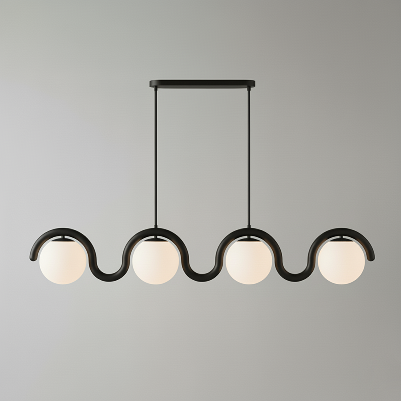 Elara Haus Designer Chandelier - Metal And Glass Modern Chandeliers 13