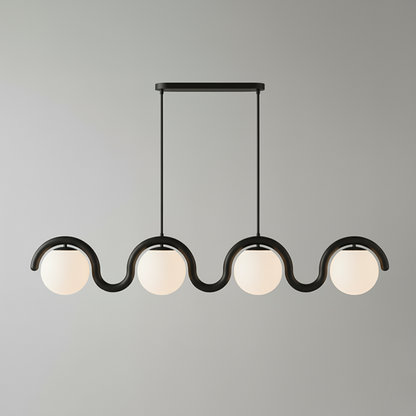 Elara Haus Designer Chandelier - Metal And Glass Modern Chandeliers 13