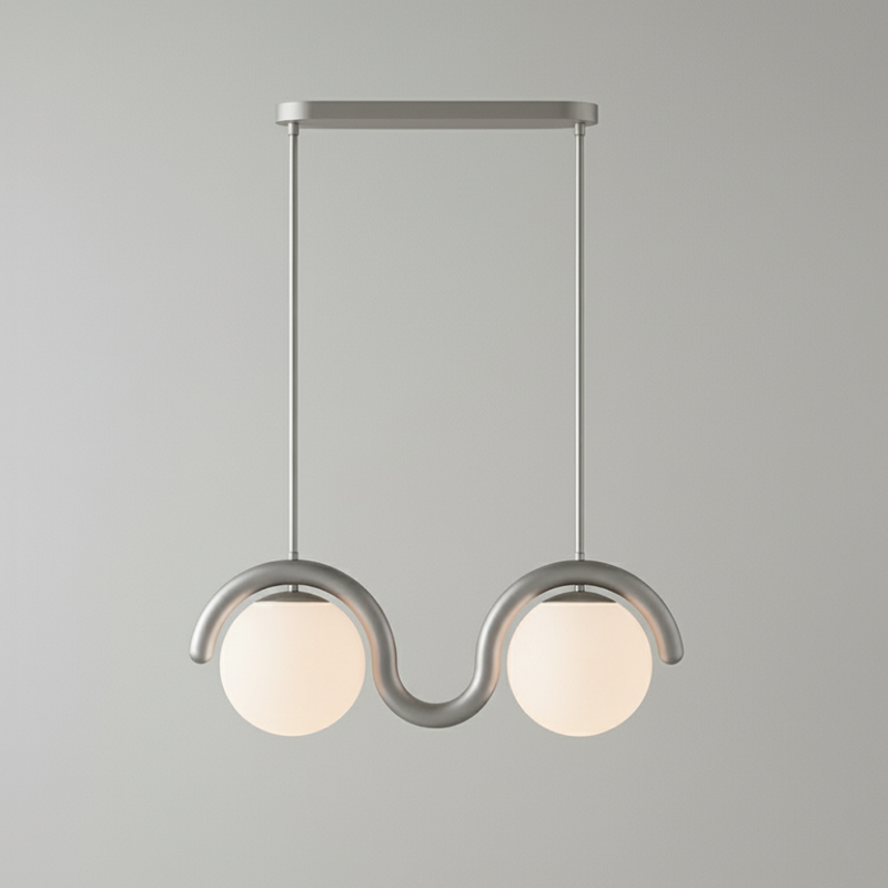 Elara Haus Designer Chandelier - Metal And Glass Modern Chandeliers 24