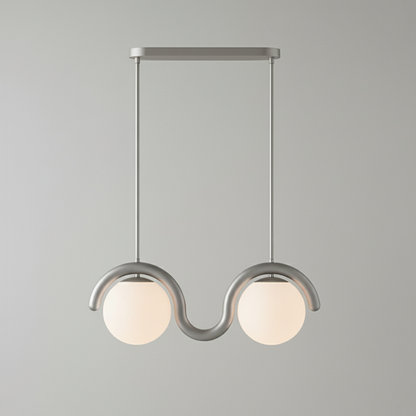 Elara Haus Designer Chandelier - Metal And Glass Modern Chandeliers 24