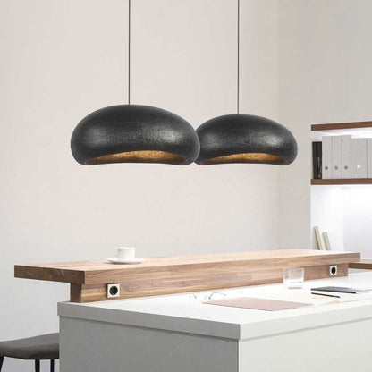 Pendant Light Japanese Wabi-Sabi Cloud, Metal Silver / Black 4