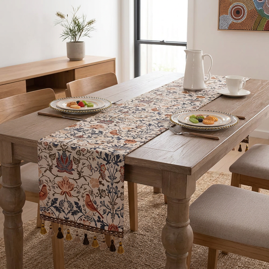Elegant Avian Architectural Tapestry by Elara Haus Riverstone