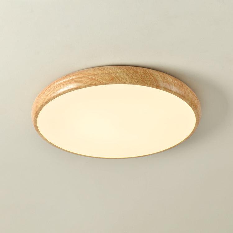Elara Haus Flush Mount Ceiling Light - Metal Acrylic Dimmable LED Ceiling Light Fixture 18