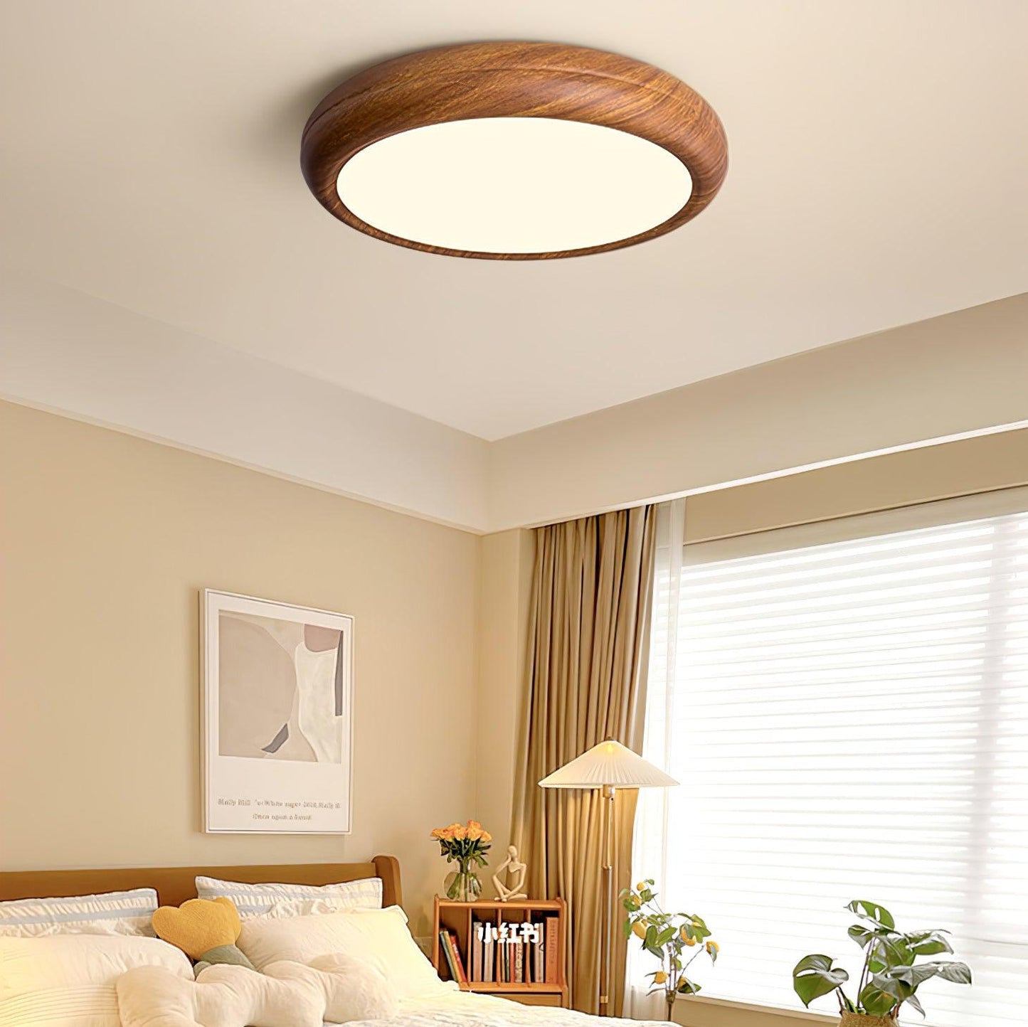 Elara Haus Flush Mount Ceiling Light - Metal Acrylic Dimmable LED Ceiling Light Fixture 6
