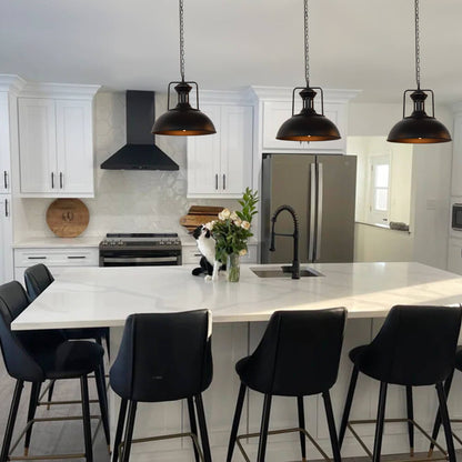 Modern Industrial Single Dome Pendant Light 2