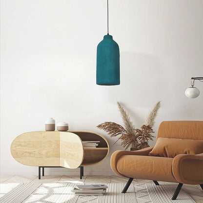 Pendant light minimalist Wabi-Sabi bottle, dark green 1