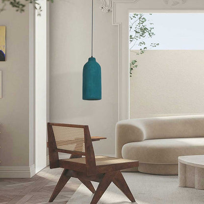 Pendant light minimalist Wabi-Sabi bottle, dark green 2