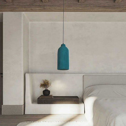 Pendant light minimalist Wabi-Sabi bottle, dark green 3