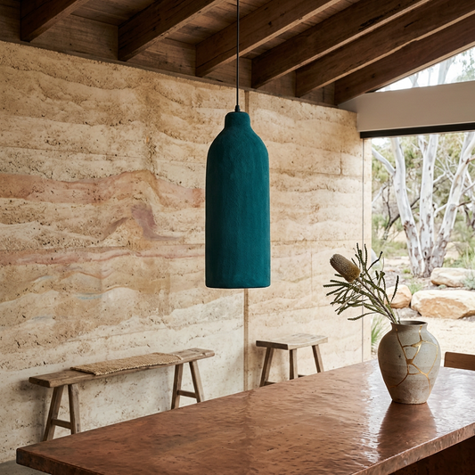Elara Haus Kintsugi Ampule – Architectural Mineral Wabi-Sabi Bottle Pendant
