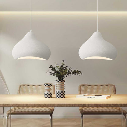 Pendant lamp Japanese Wabi-sabi irregular shape, white / beige 2