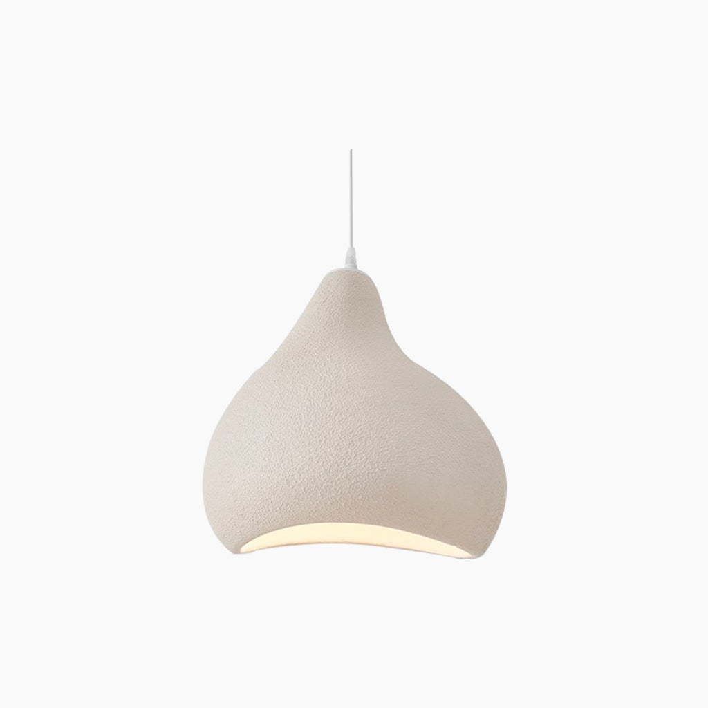 Pendant lamp Japanese Wabi-sabi irregular shape, white / beige 5