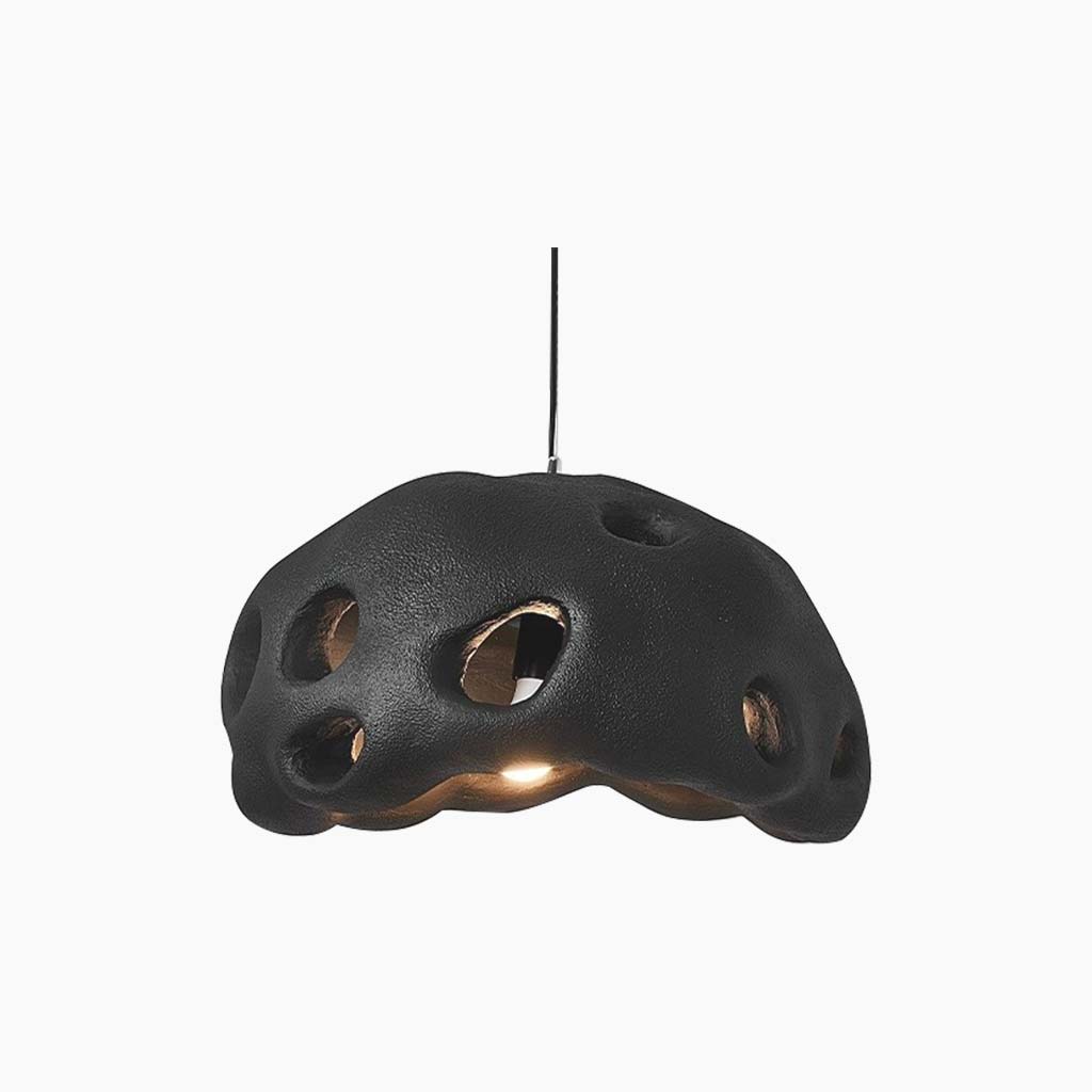 Pendant light minimalist wabi-sabi cement cave 8