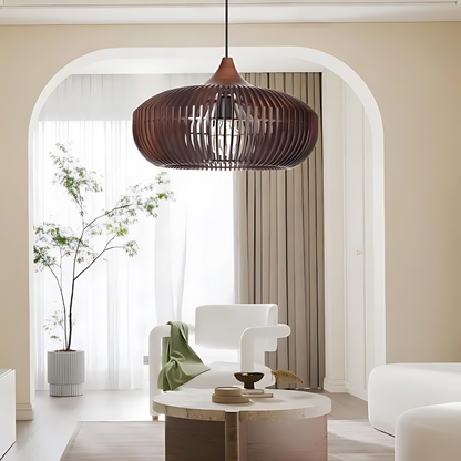 The Halo of Zen Japandi Wood Pendant Light 5