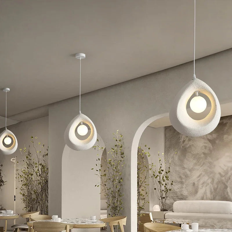 Hayami Wabi Sabi Resin Pendant Light 8