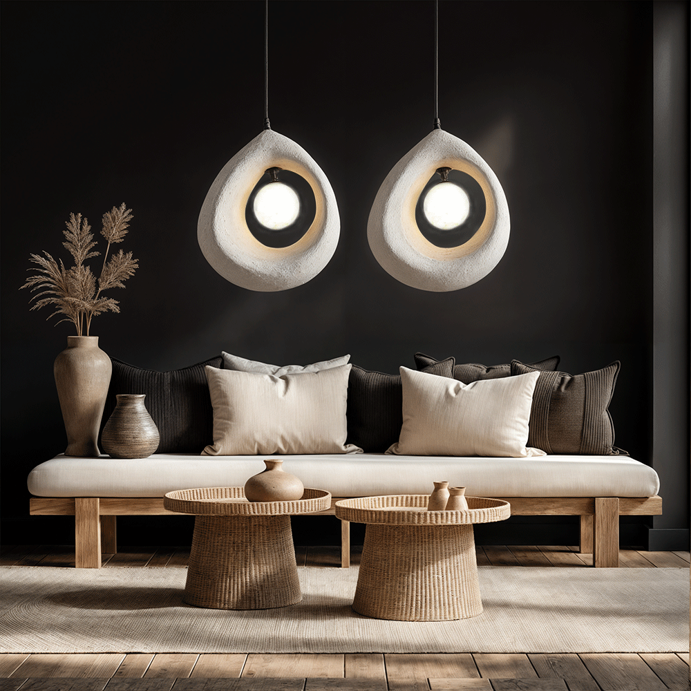 Hayami Wabi Sabi Resin Pendant Light 5