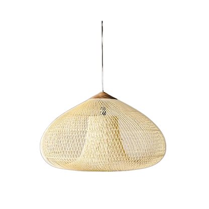 Elegant Handmade Rattan Japandi Pendant Light 0