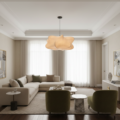 Elysia Wabi Sabi Fabric Pendant Light 3