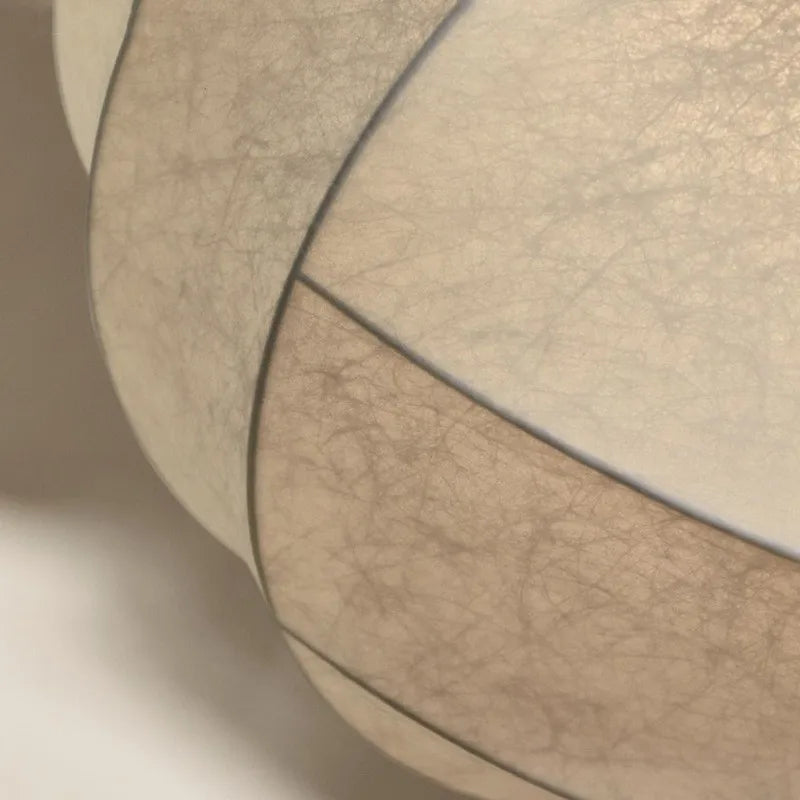 Wabi Sabi Silk Ball Japandi Pendant Light 3