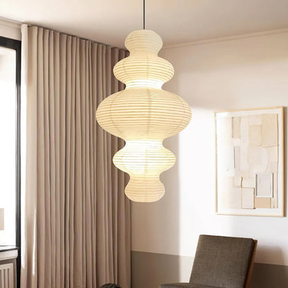 Meiji Rice Paper Japandi Pendant Light 2