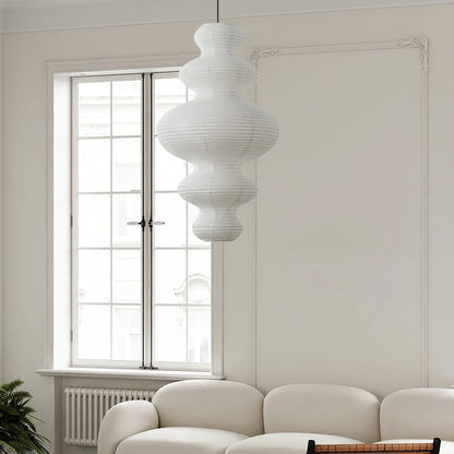 Meiji Rice Paper Japandi Pendant Light 7