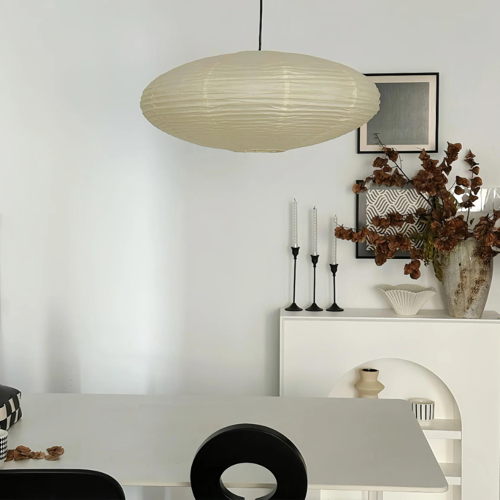 The Mist Shard Japandi Paper Pendant Light 3