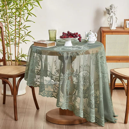 Elara Haus kintsugi veil tablecloth in Japandi architectural style