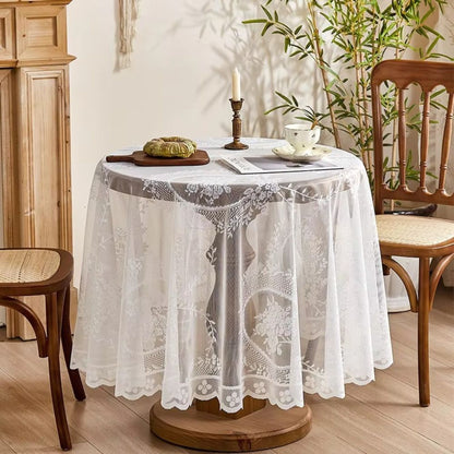 Architectural tablecloth with kintsugi design and Japandi aesthetic