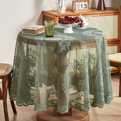Japandi-style architectural sheer tablecloth with kintsugi veil design