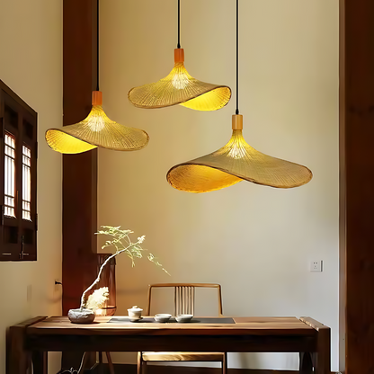 Rustic Raphia Charm Rattan Light 6