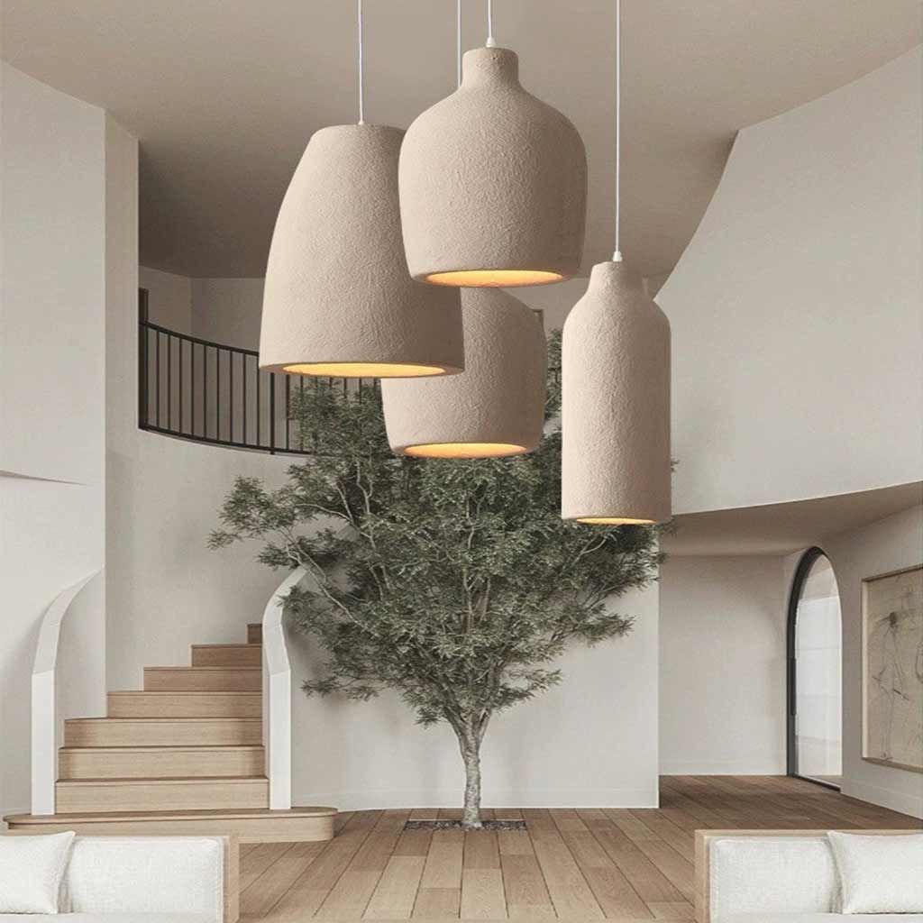 Pendant Light Japanese Wabi-Sabi Cream Beige 4