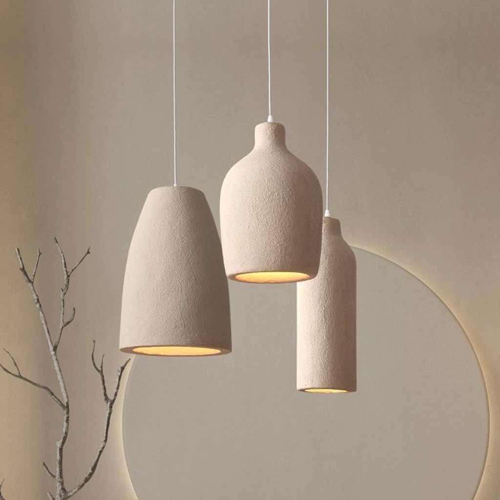 Pendant Light Japanese Wabi-Sabi Cream Beige 3