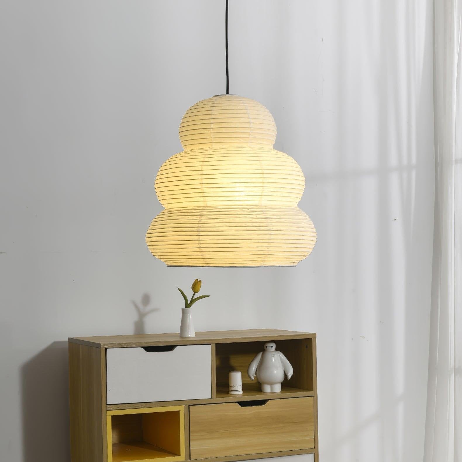 Akari Gourd Washi Paper Pendant Light 7