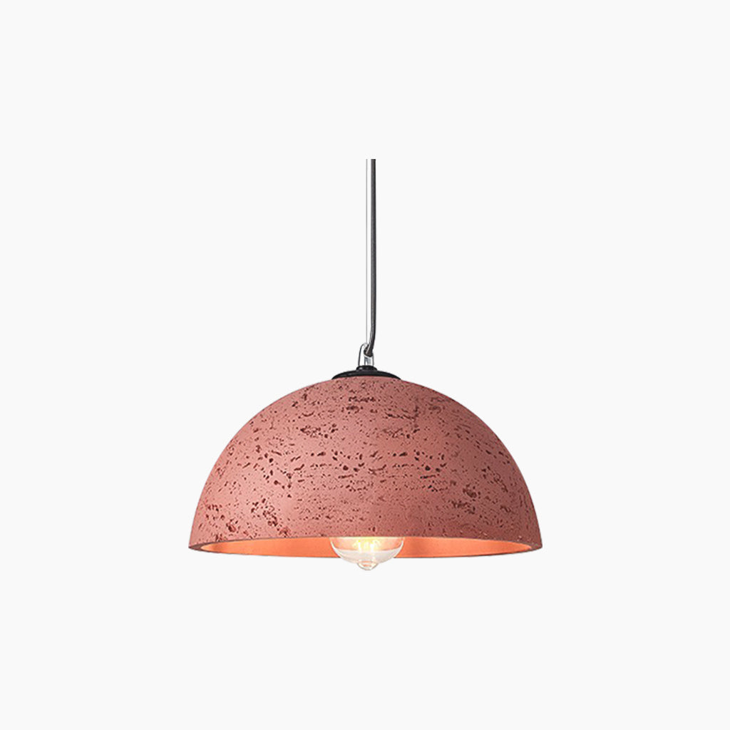 Minimalist Wabi-Sabi Pendant Light with Round Dome, 5 Colors 1