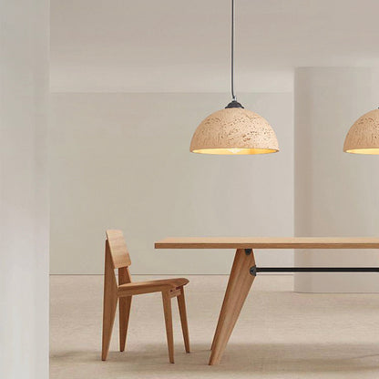 Minimalist Wabi-Sabi Pendant Light with Round Dome, 5 Colors 5