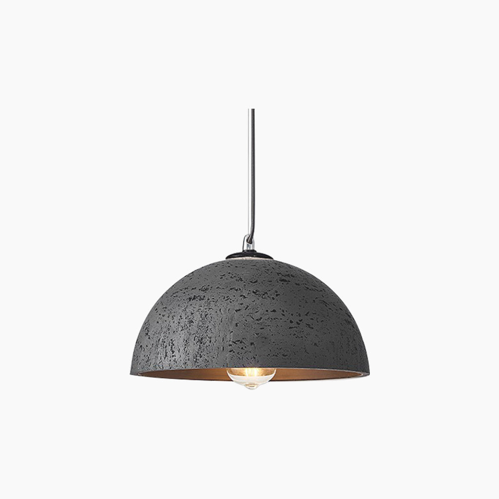Minimalist Wabi-Sabi Pendant Light with Round Dome, 5 Colors 6