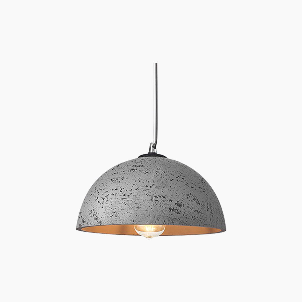 Minimalist Wabi-Sabi Pendant Light with Round Dome, 5 Colors 7