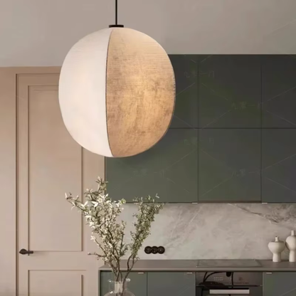 Zen Harmony Japandi Fabric Pendant Light 4