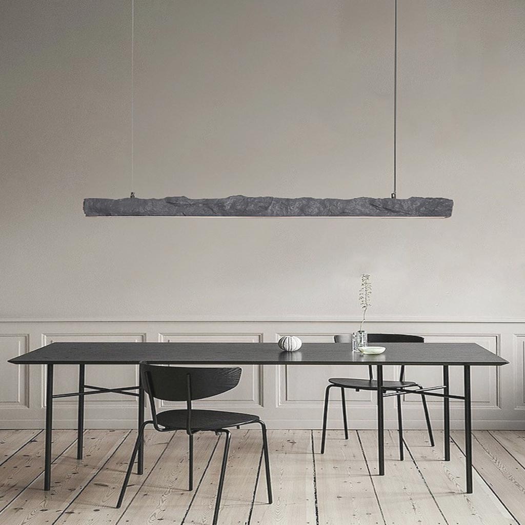 Modern Wabi-Sabi LED pendant light with strips, 3 colors 3