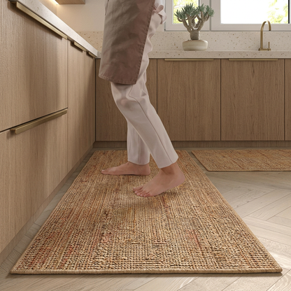 Modern arid slope minimalist kitchen mat set for culinary relief
